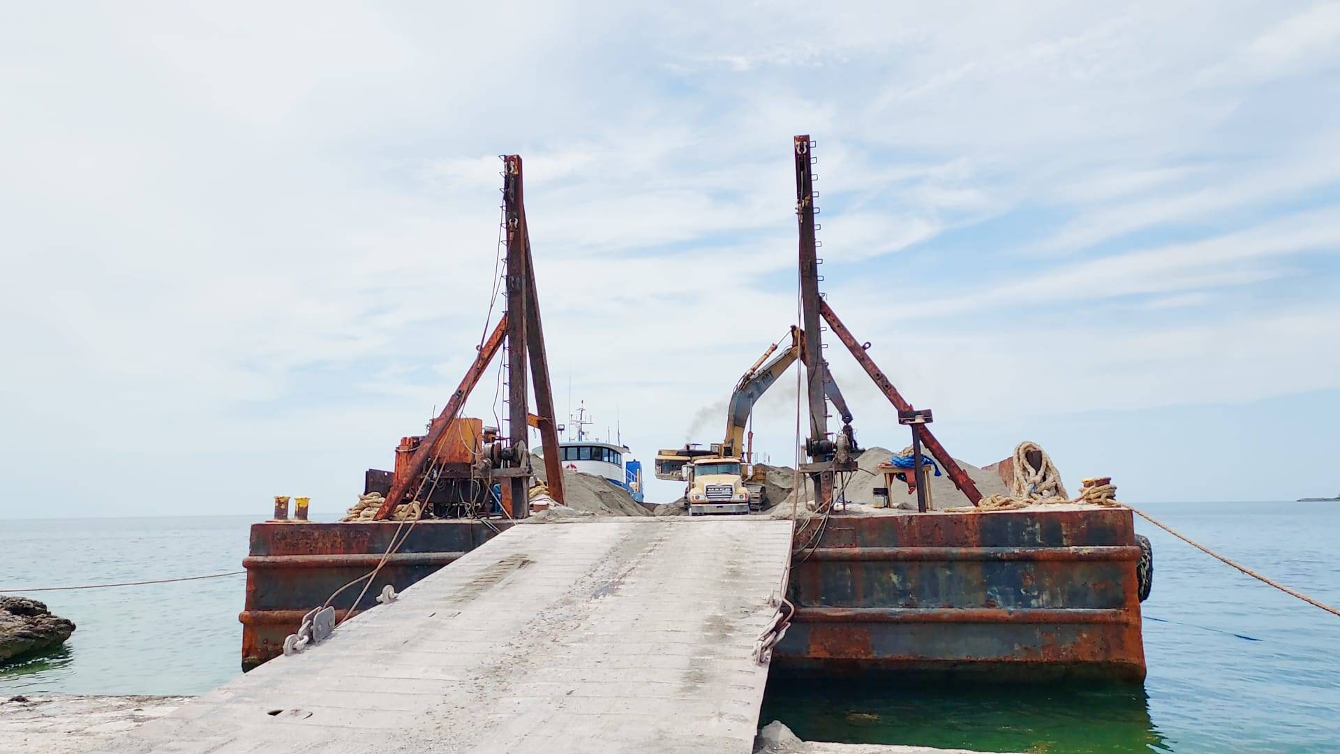 Work from Great Harbour Cay Road Improvement project