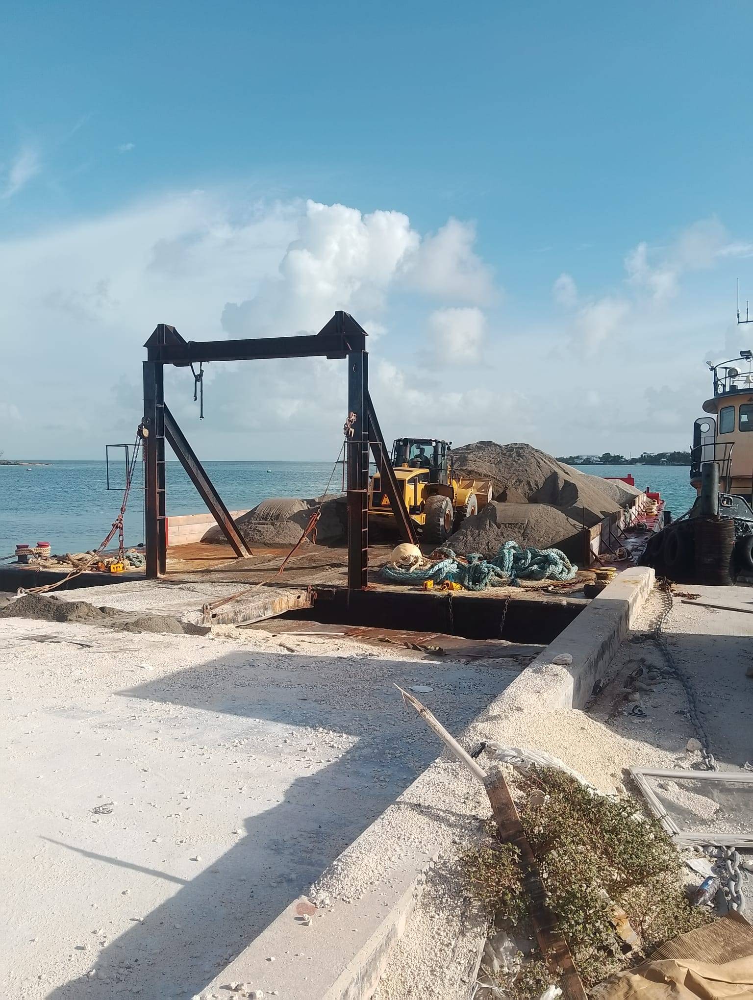 Work from Pelican Shores Road Improvement project