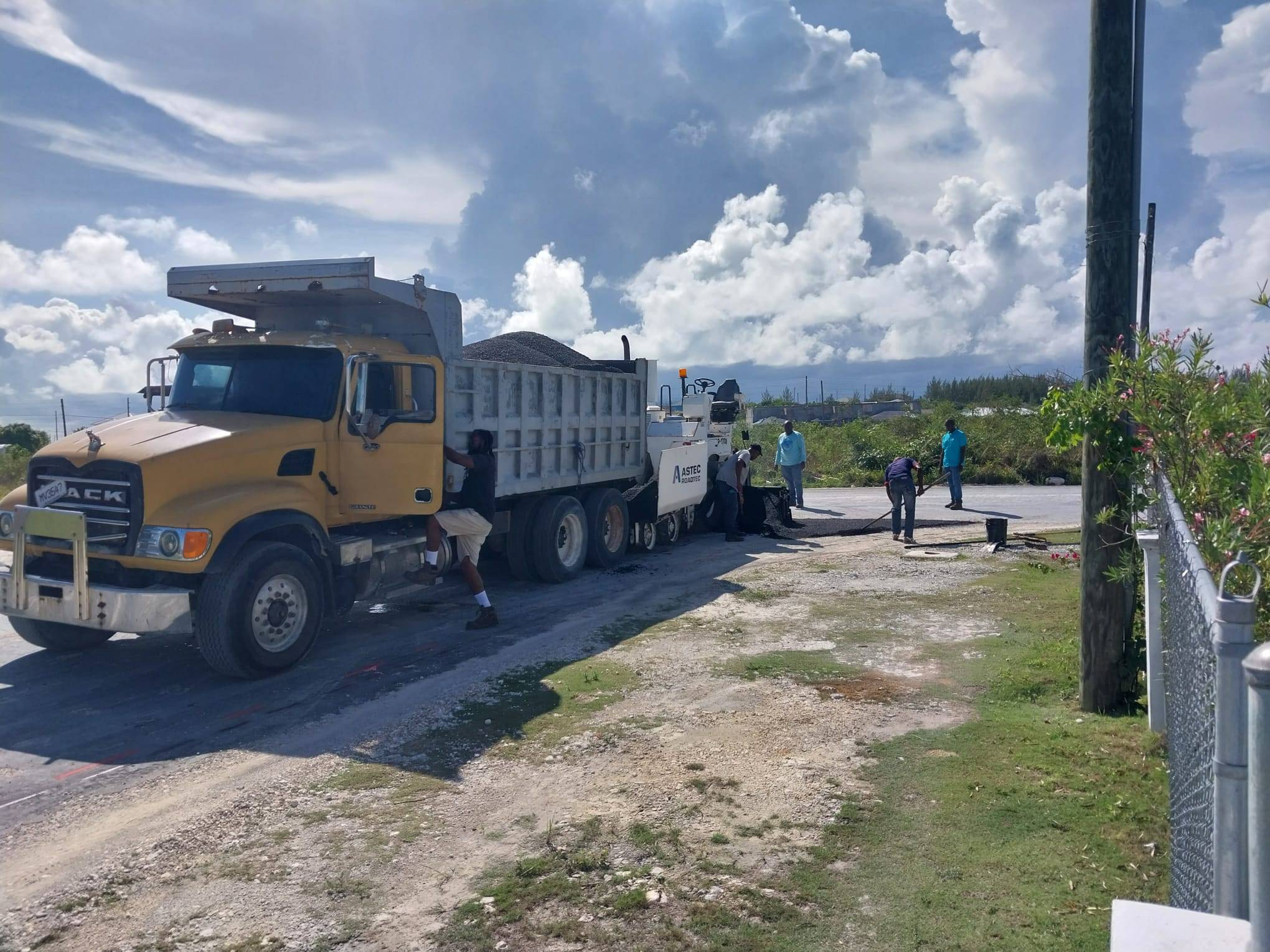 Work from our Central Pines Road Improvement Project project
